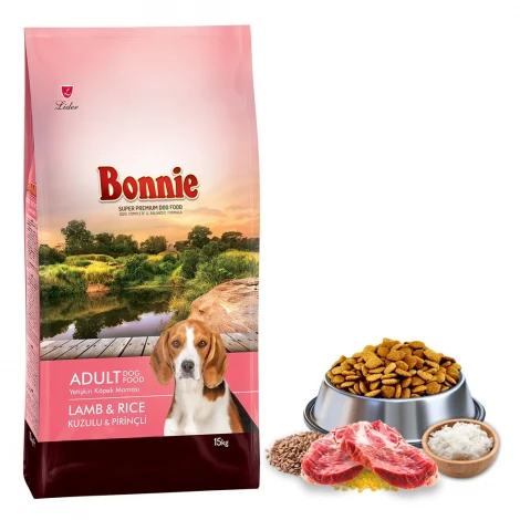 Bonnie Kuzu Etli Yetişkin Köpek Maması 15 Kg