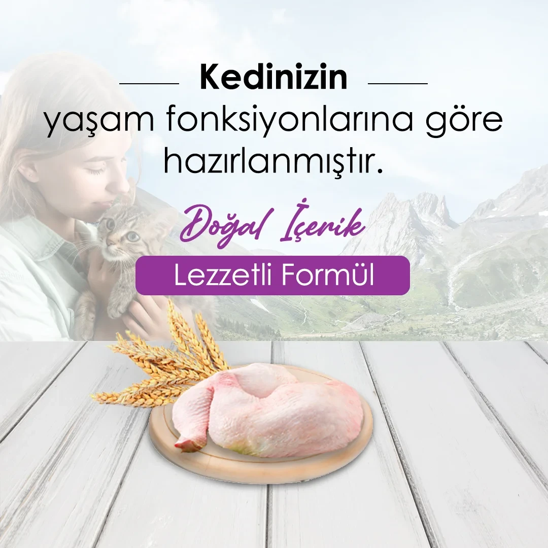 Mercy Tavuklu Kısırlaştırılmış Kedi Maması 10 Kg – 2. görsel