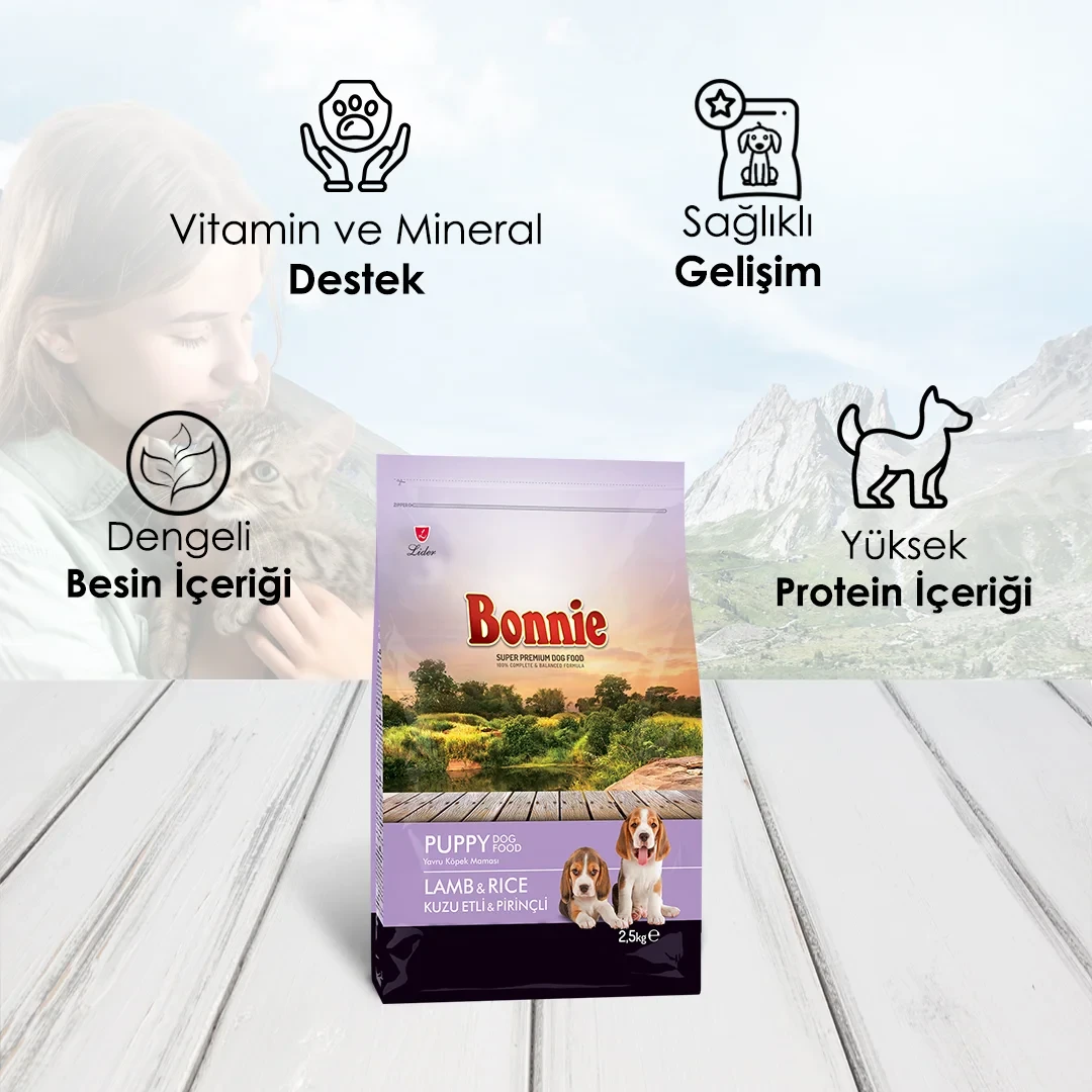 Bonnie Kuzu Etli Yavru Köpek Maması 2,5 Kg – 2. görsel
