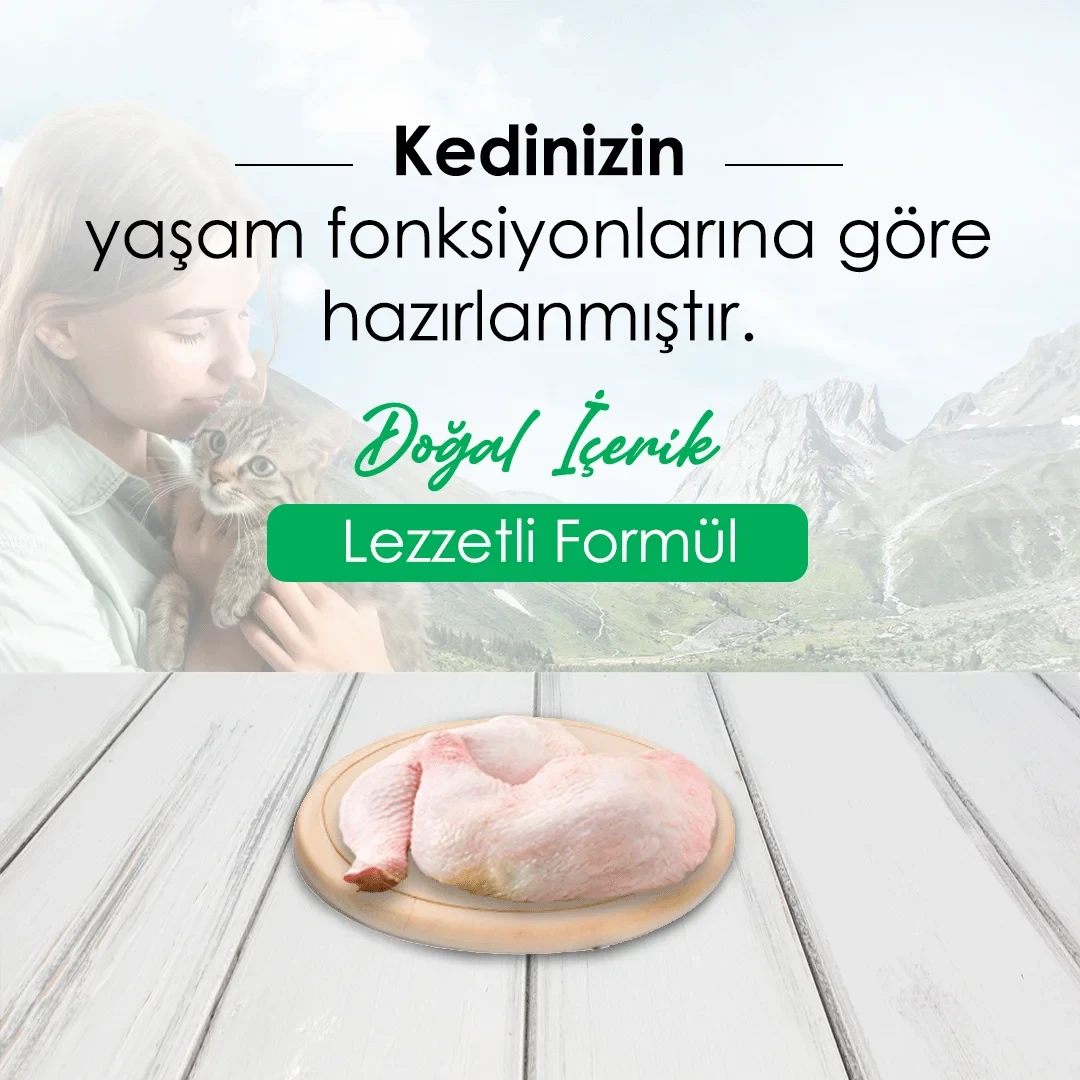 Bonnie Kısırlaştırılmış Tavuklu Kedi Maması 1,5 Kg – 2. görsel