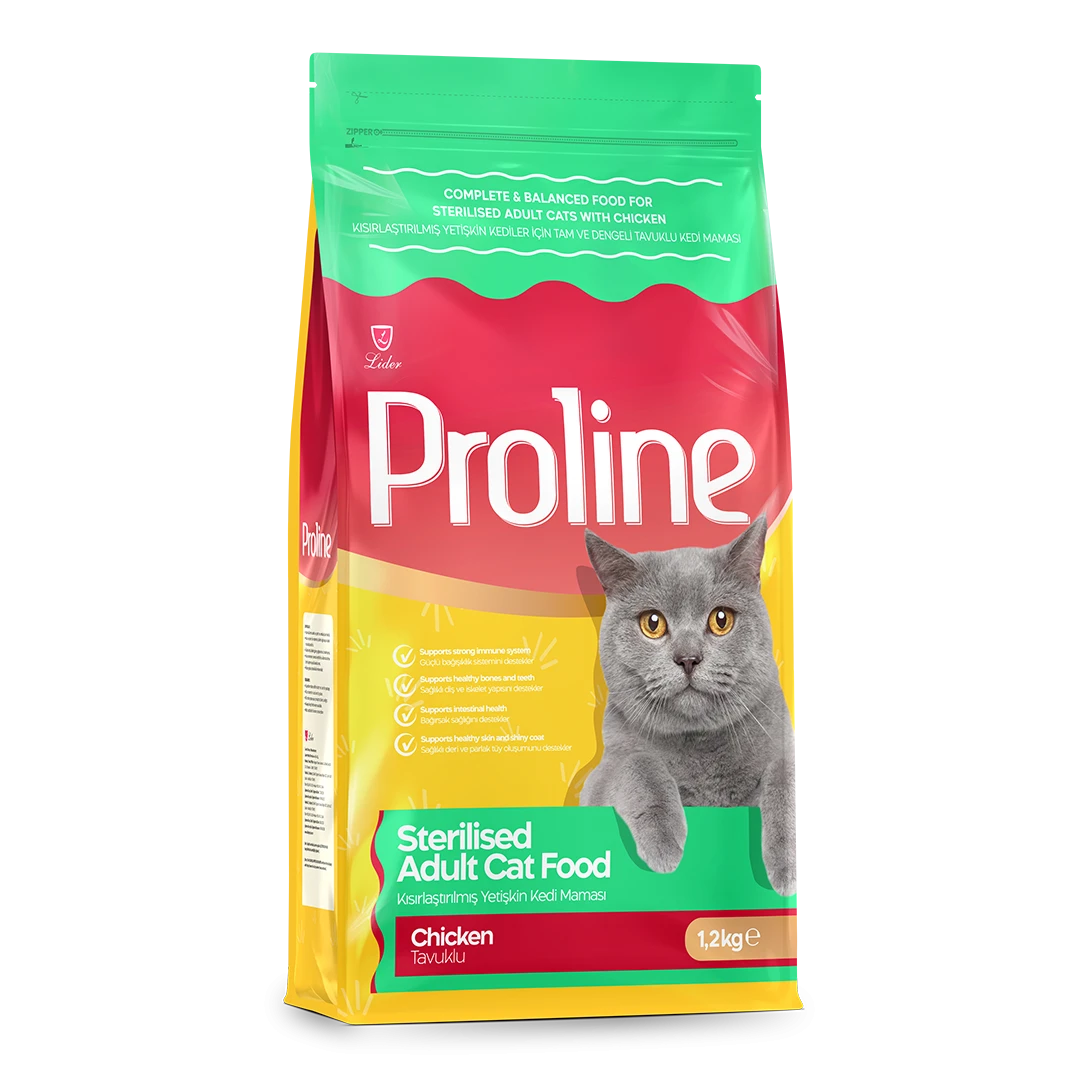 Proline Tavuklu Kısırlaştırılmış Yetişkin Kedi Maması 1,2 Kg