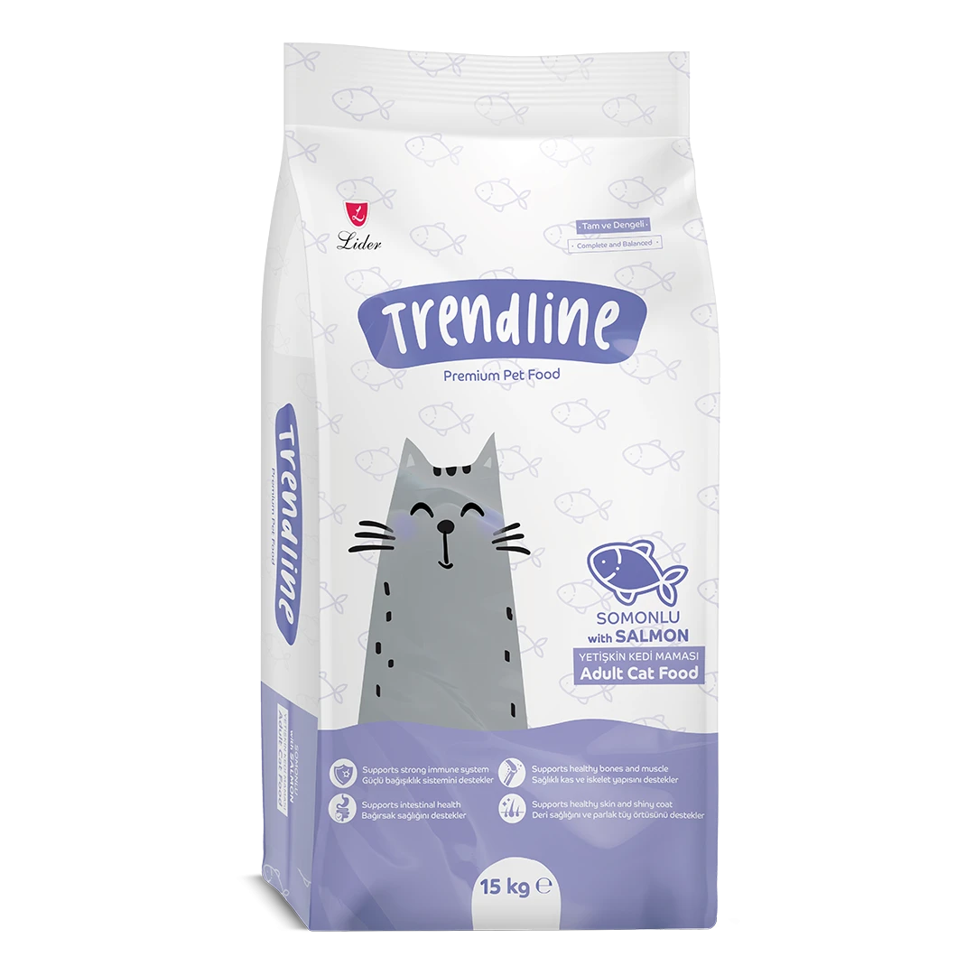 Trendline Somonlu Yetişkin Kedi Maması 15 Kg