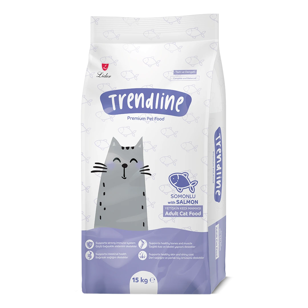 Trendline Somonlu Yetişkin Kedi Maması 15 Kg – 2. görsel