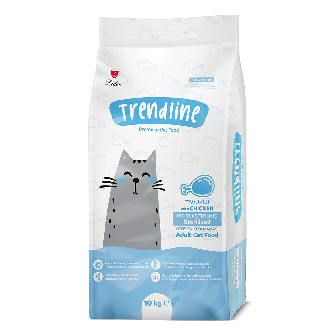 Trendline Tavuklu Kısırlaştırılmış Yetişkin Kedi Maması 10 Kg – 2. görsel