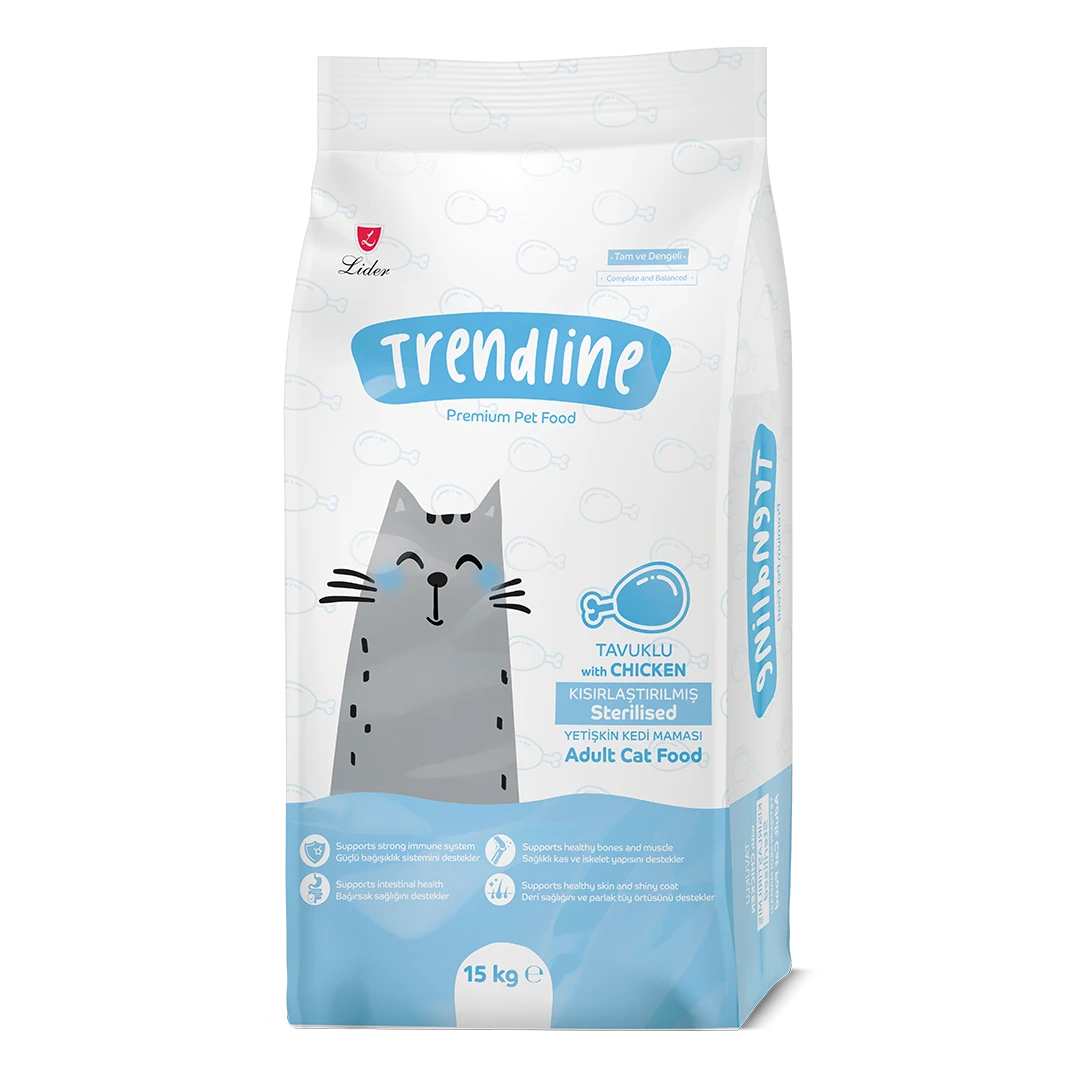 Trendline Tavuklu Kısırlaştırılmış Yetişkin Kedi Maması 15 Kg – 2. görsel