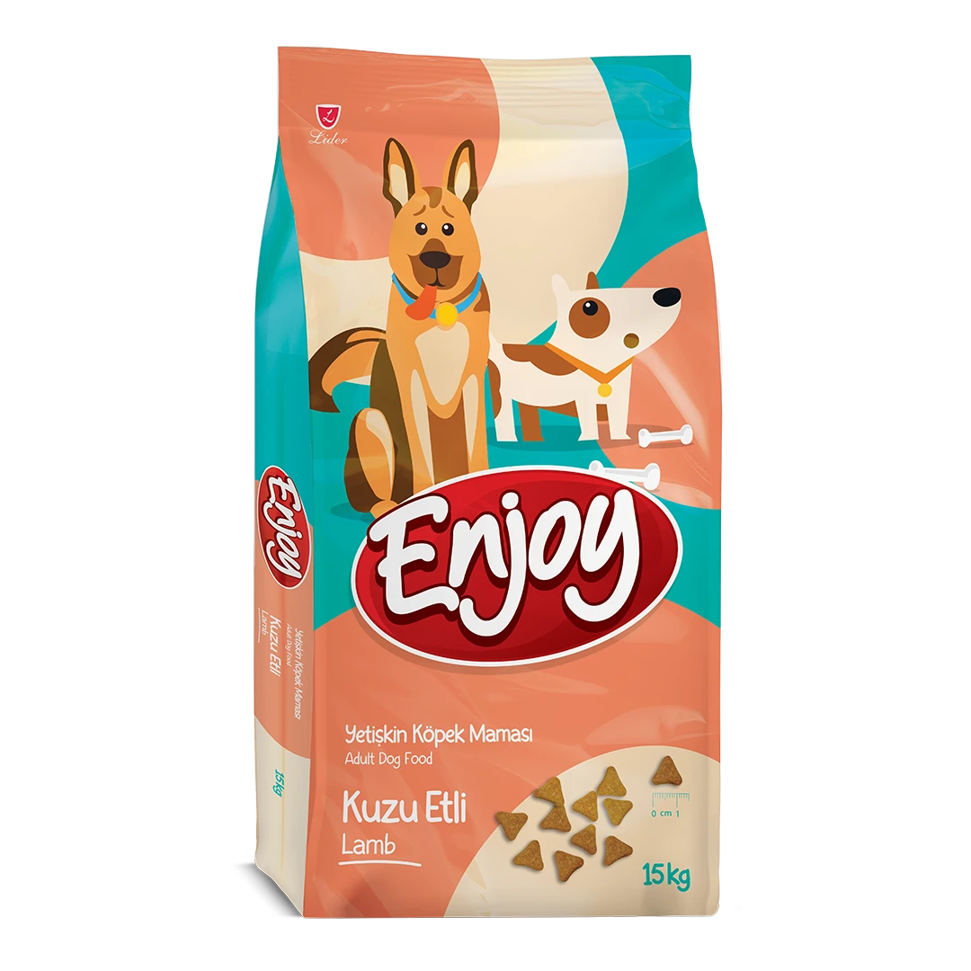 Enjoy Kuzu Etli Yetişkin Köpek Maması 15 Kg