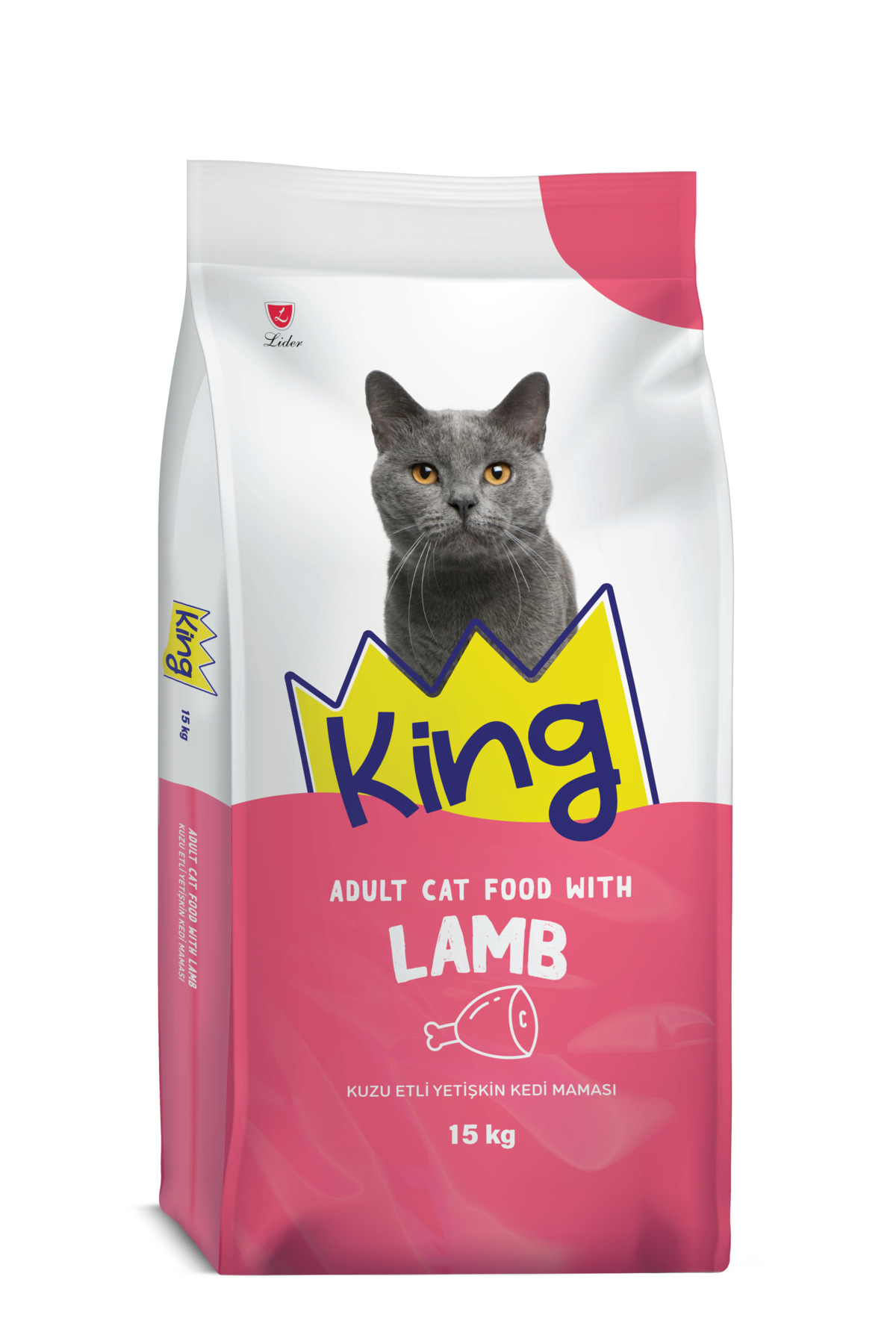 King Kuzu Etli Yetişkin Kedi Maması 15 Kg