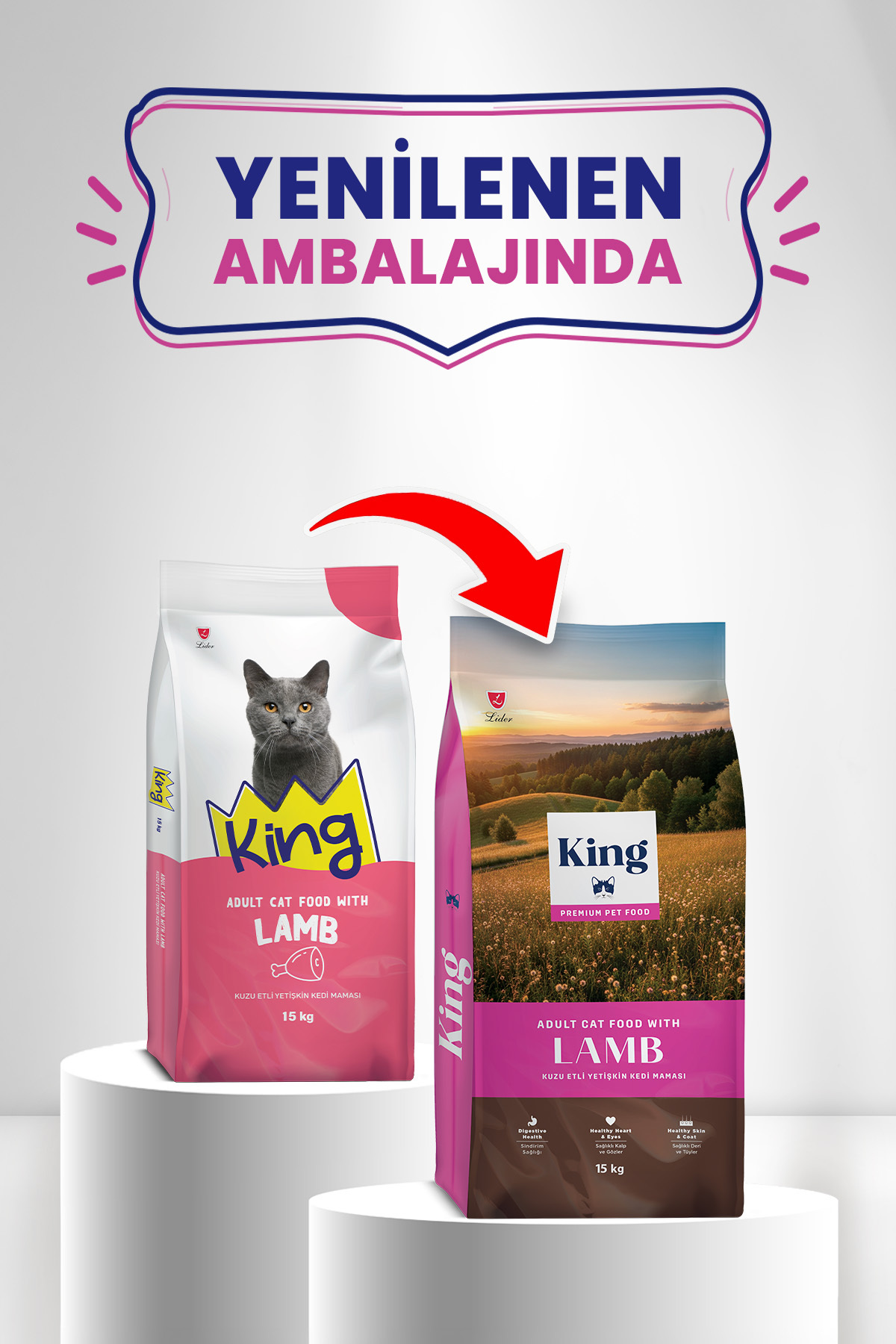 King Kuzu Etli Yetişkin Kedi Maması 15 Kg – 2. görsel