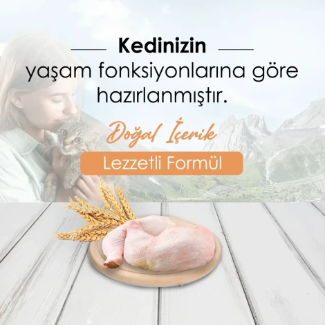 Bonnie Tavuklu Yetişkin Kedi Maması 10 Kg