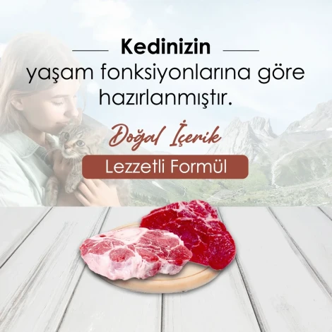 Bonnie Sığır Etli Yetişkin Kedi Maması 10 Kg