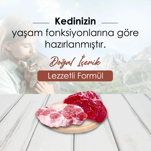 Bonnie Sığır Etli Yetişkin Kedi Maması 10 Kg