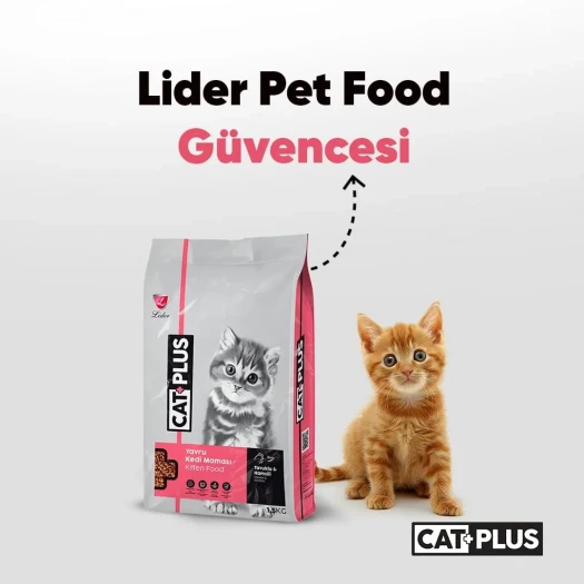 CatPlus Tavuklu Hamsili Yavru Kedi Maması 1,5 Kg