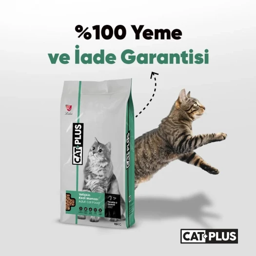CatPlus Düşük Tahıllı Hipoalerjenik Tavuklu Hamsili Yetişkin Kedi Maması 15 Kg