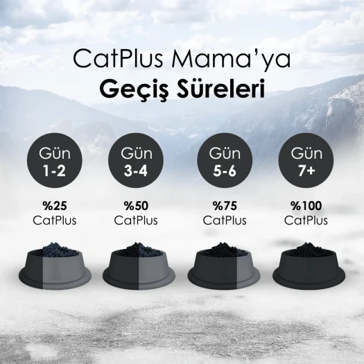 CatPlus Tavuklu Hamsili Yavru Kedi Maması 1,5 Kg