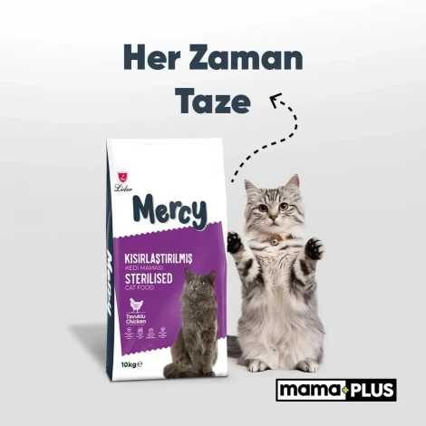 Mercy Tavuklu Kısırlaştırılmış Kedi Maması 10 Kg