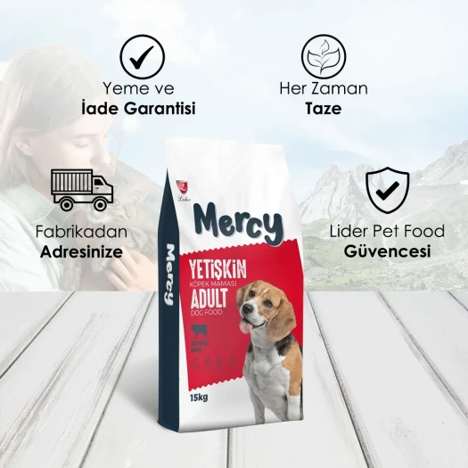 Mercy Biftekli Yetişkin Köpek Maması 15 Kg