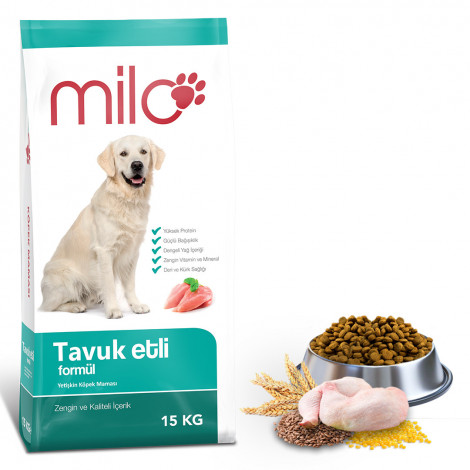 Milo Tavuklu Yetişkin Köpek Maması 15 Kg