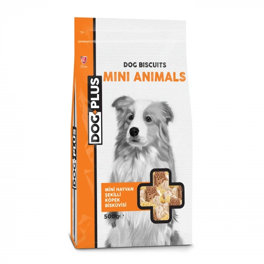 DogPlus Hayvan Şekilli Köpek Ödül Maması Köpek Ödülü Bisküvisi 500 gr