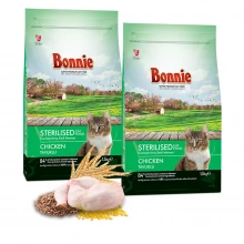 Bonnie Kısırlaştırılmış Tavuklu Kedi Maması 1,5 Kg x 2 Adet