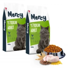 Mercy Tavuklu Yetişkin Kedi Maması 15 Kg x 2 Adet